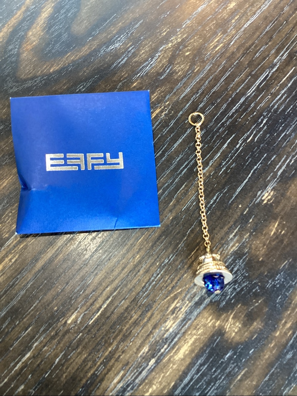 Effy Royal Blue Bell Pendant Bag Charm